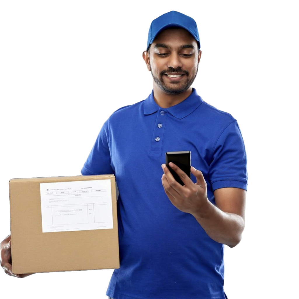 Delivery professional using DigiPin