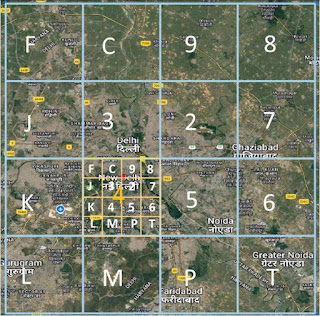DIGIPIN Level 4 subdivision